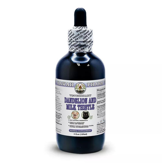 For Pets : Dandelion and Milk Thistle - Non-Alcoholic Liquid Extract 120ml 